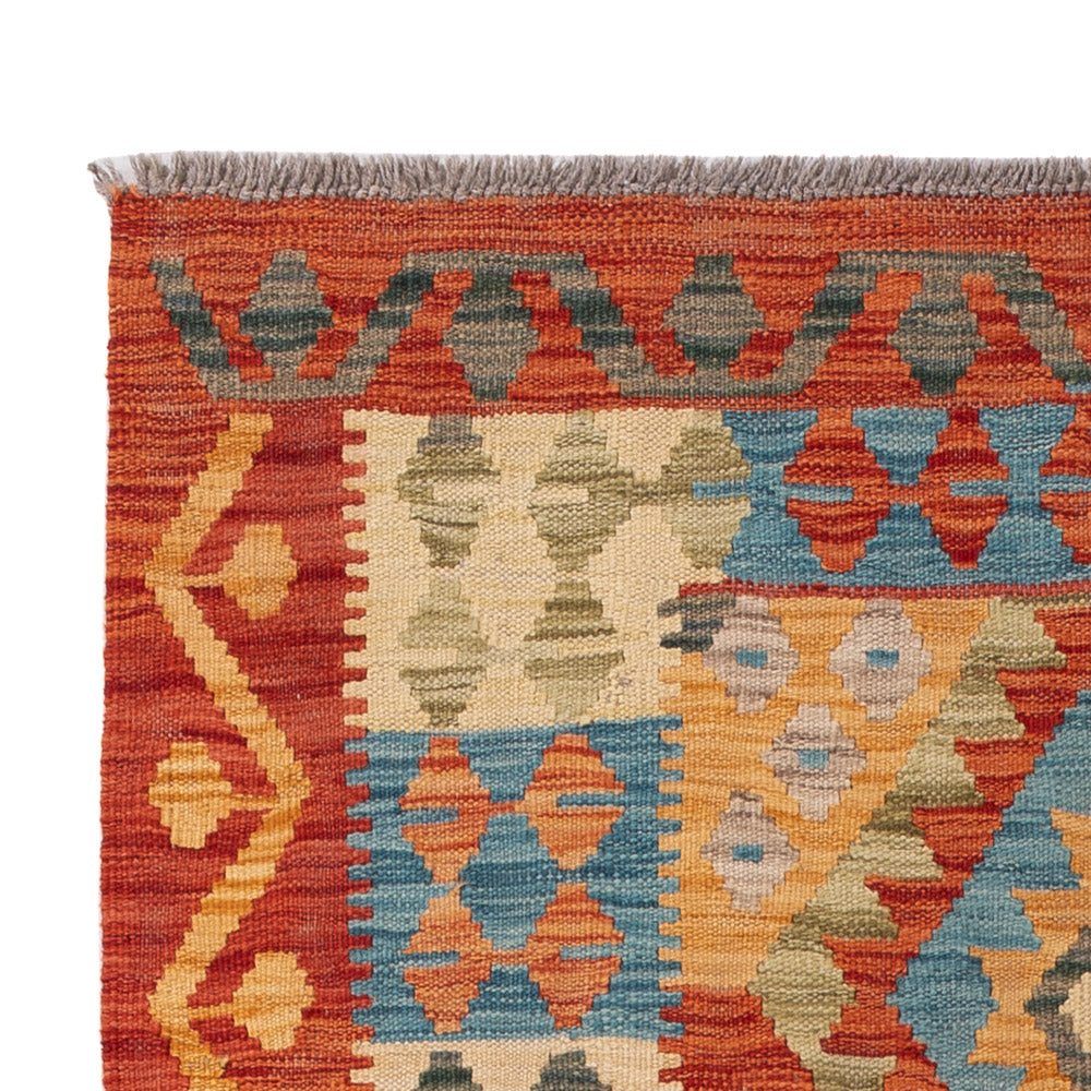 Kelim Teppich - Splash - 162 x 102 cm - bunt