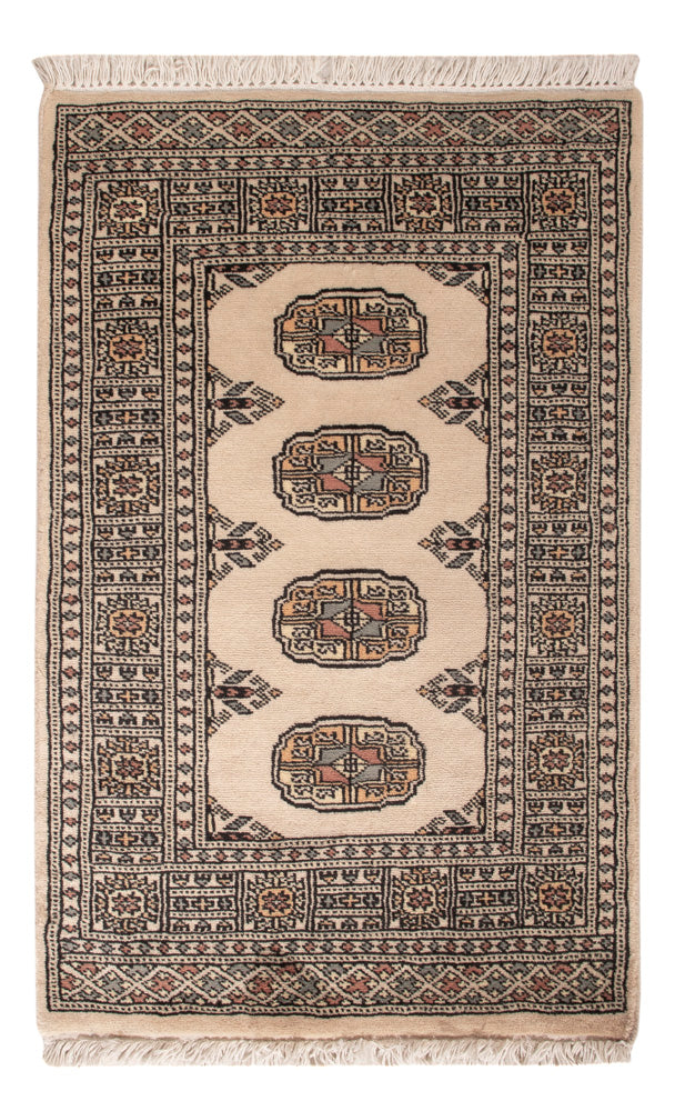 Pakistan Teppich - 94 x 62 cm - creme