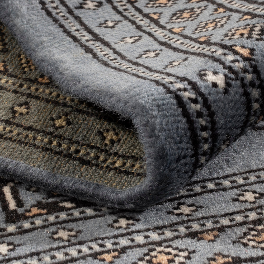 Pakistan Teppich - 94 x 60 cm - hellblau