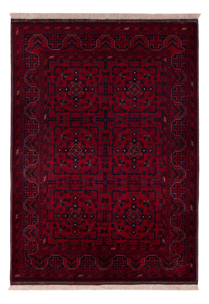 Afghan Teppich - Royal - 150 x 101 cm - rot