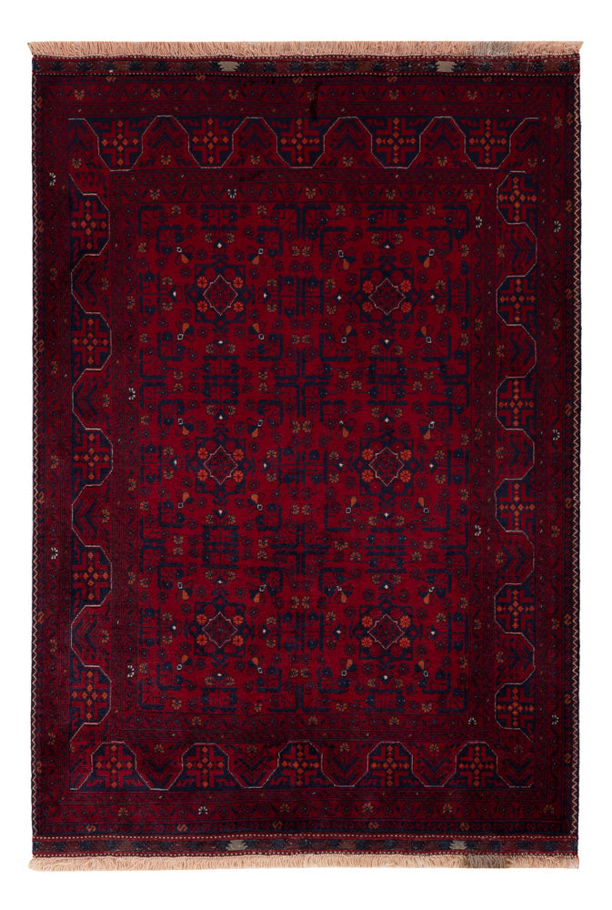 Afghan Teppich - Royal - 146 x 103 cm - rot