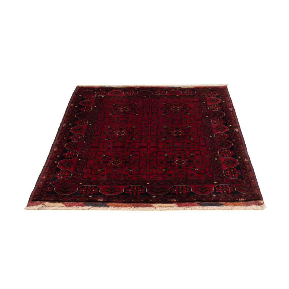 Afghan Teppich - Royal - 139 x 100 cm - rot