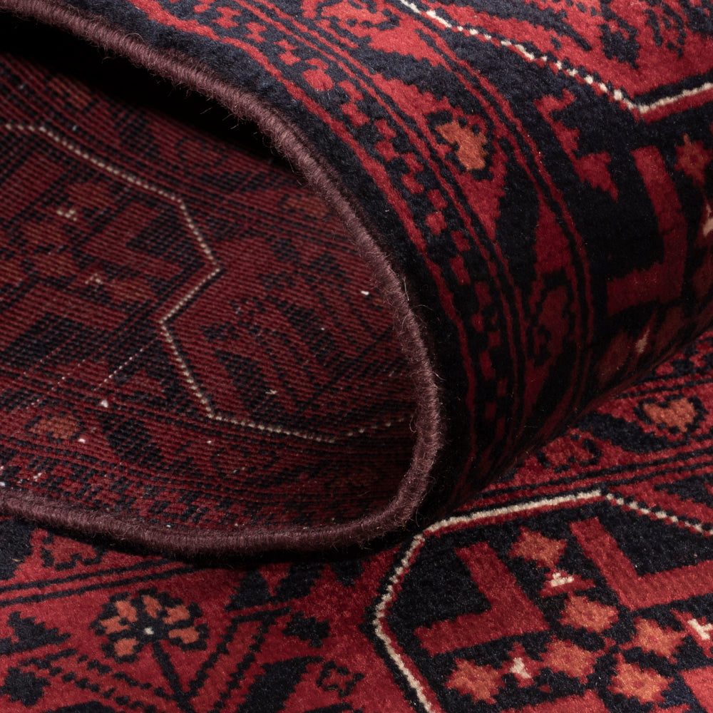 Afghan Teppich - Royal - 138 x 101 cm - rot