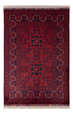 Afghan Teppich - Kunduz - 147 x 100 cm - rot