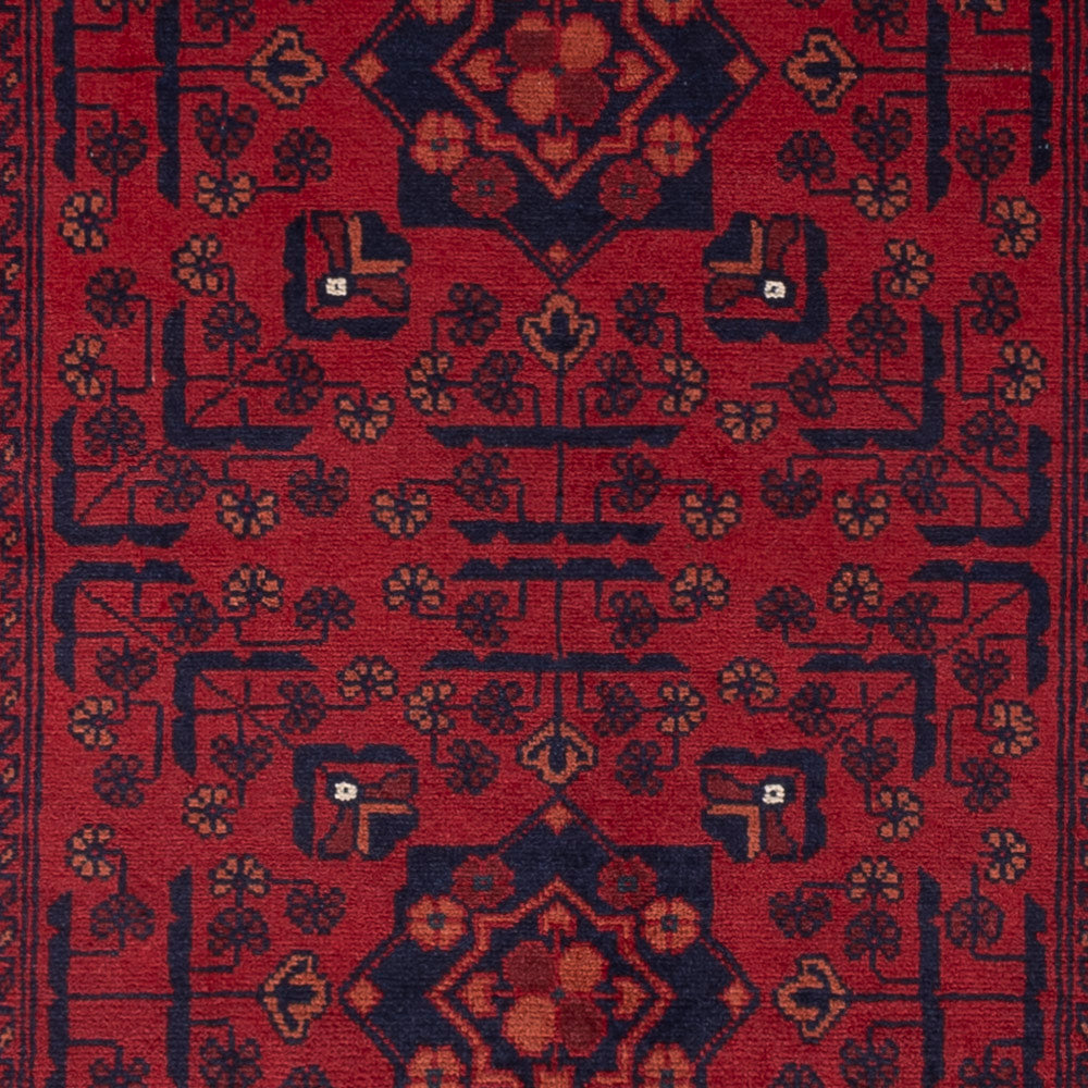 Afghan Teppich - Kunduz - 147 x 100 cm - rot
