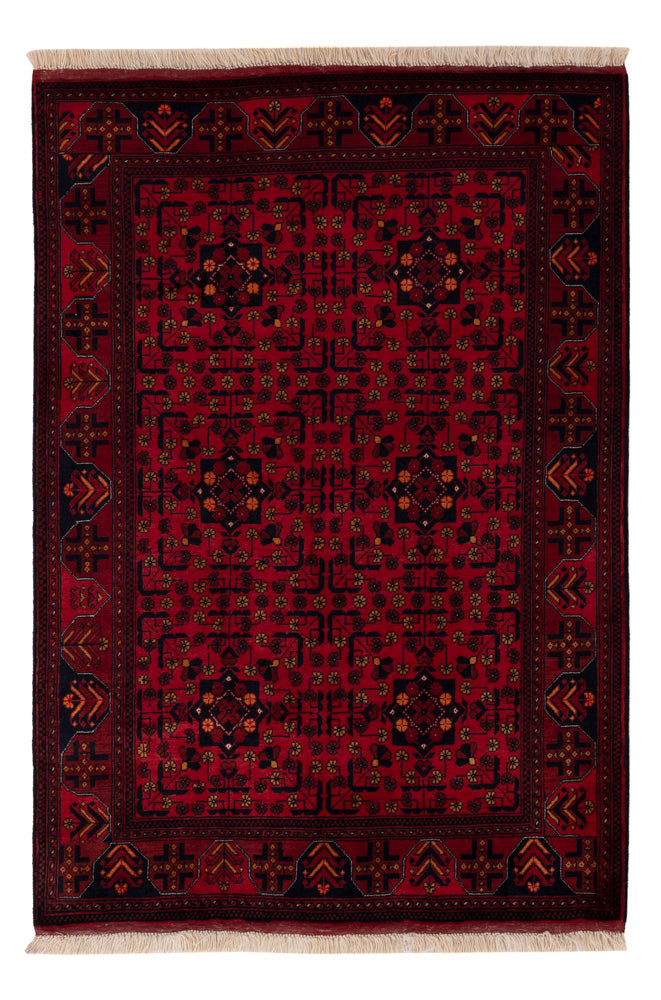Afghan Teppich - Royal - 147 x 100 cm - rot