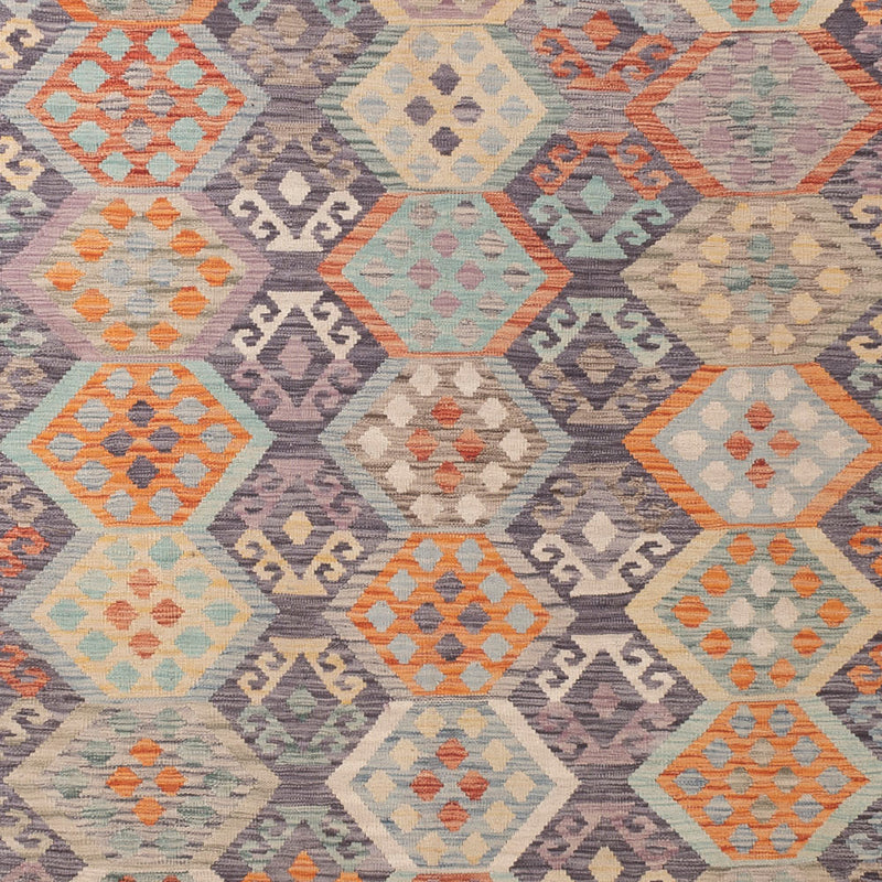 Kelim Teppich - Splash - 396 x 324 cm - bunt