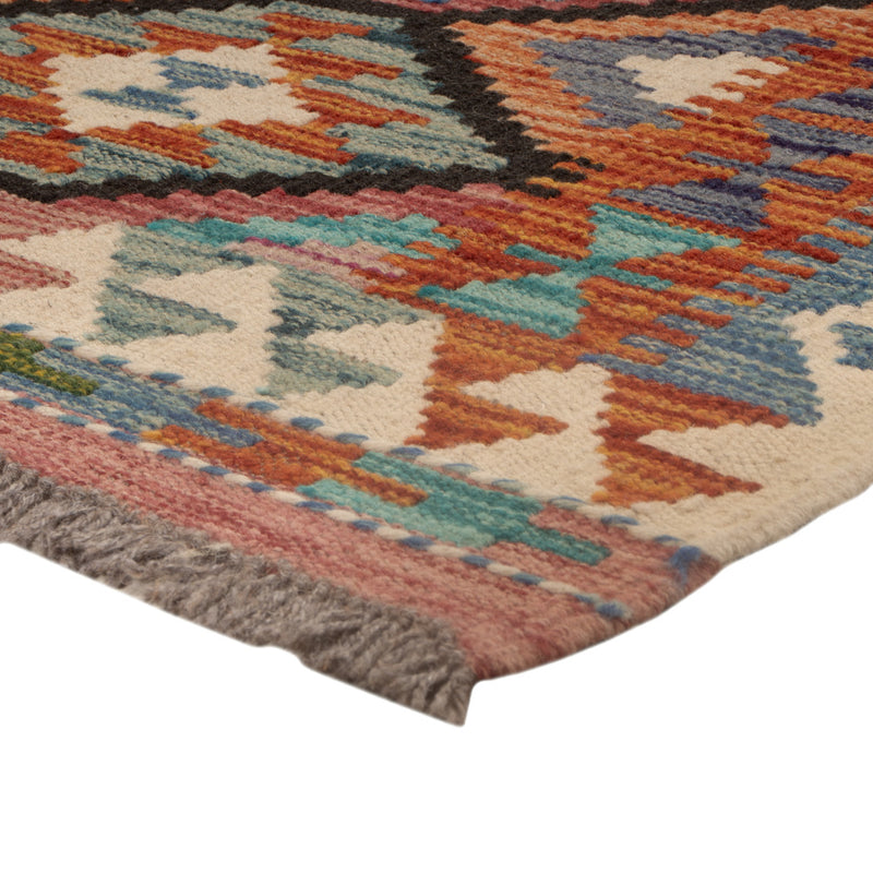 Kelim Teppich - Splash quadratisch  - 102 x 101 cm - mehrfarbig