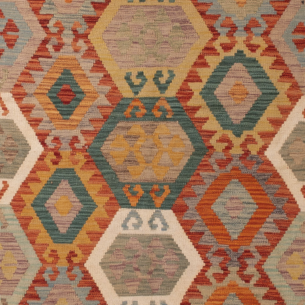 Kelim Teppich - Splash - 352 x 256 cm - bunt