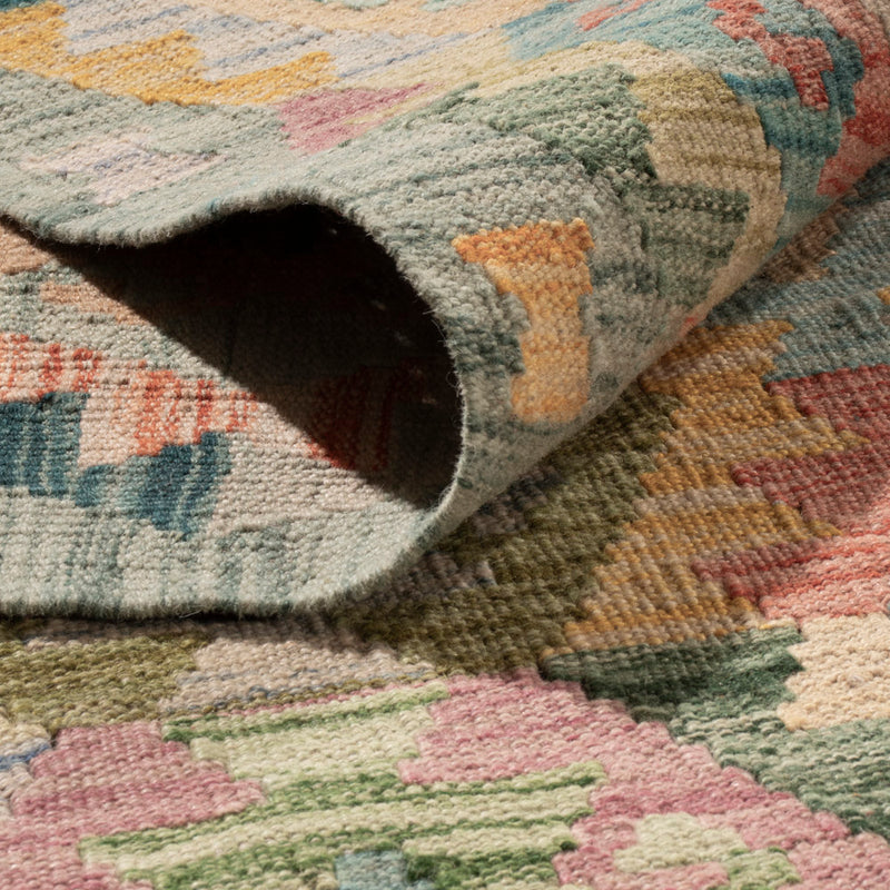 Kelim Teppich - Splash - 383 x 312 cm - bunt