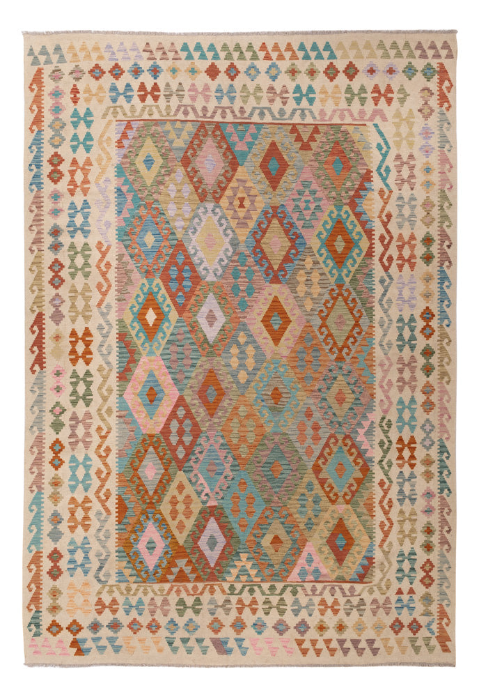 Kelim Teppich - Splash - 348 x 250 cm - bunt