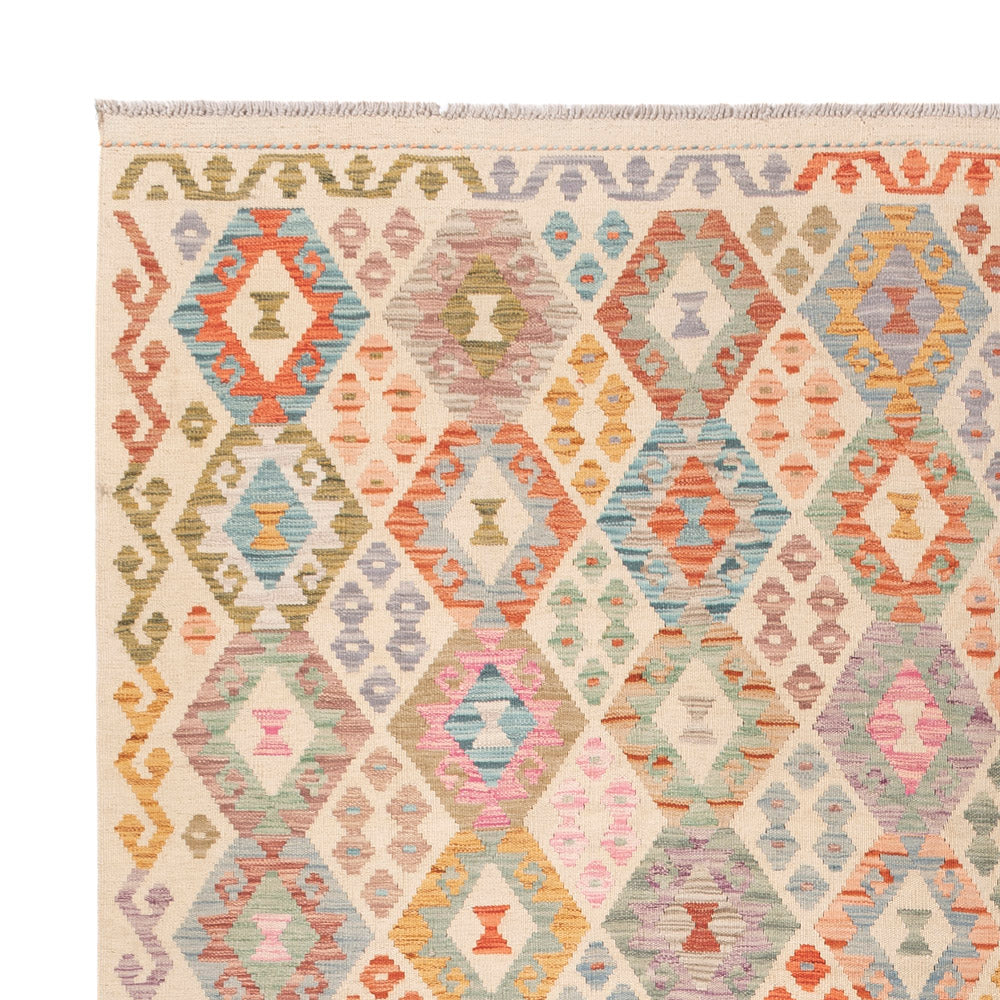 Kelim Teppich - Splash - 301 x 250 cm - bunt