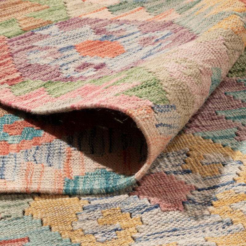 Kelim Teppich - Splash - 392 x 323 cm - bunt