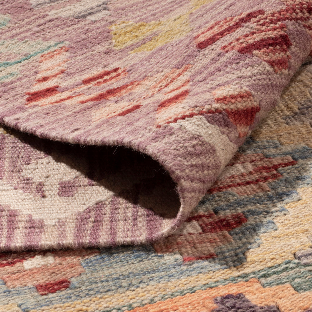 Kelim Teppich - Splash - 403 x 314 cm - bunt