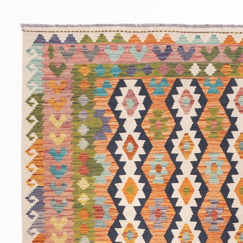 Kelim Teppich - Splash - 299 x 261 cm - bunt