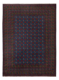 Afghan Teppich - Filpa - 355 x 252 cm - blau