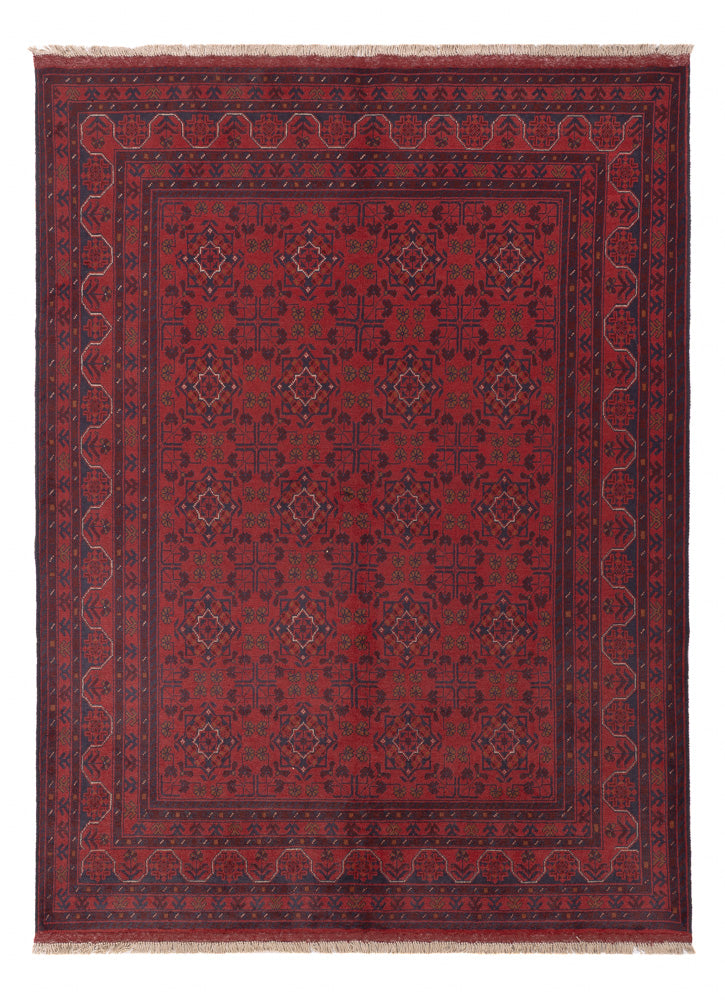 Afghan Teppich - Kunduz - 236 x 172 cm - rot