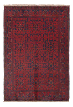 Afghan Teppich - Kunduz - 234 x 175 cm - rot