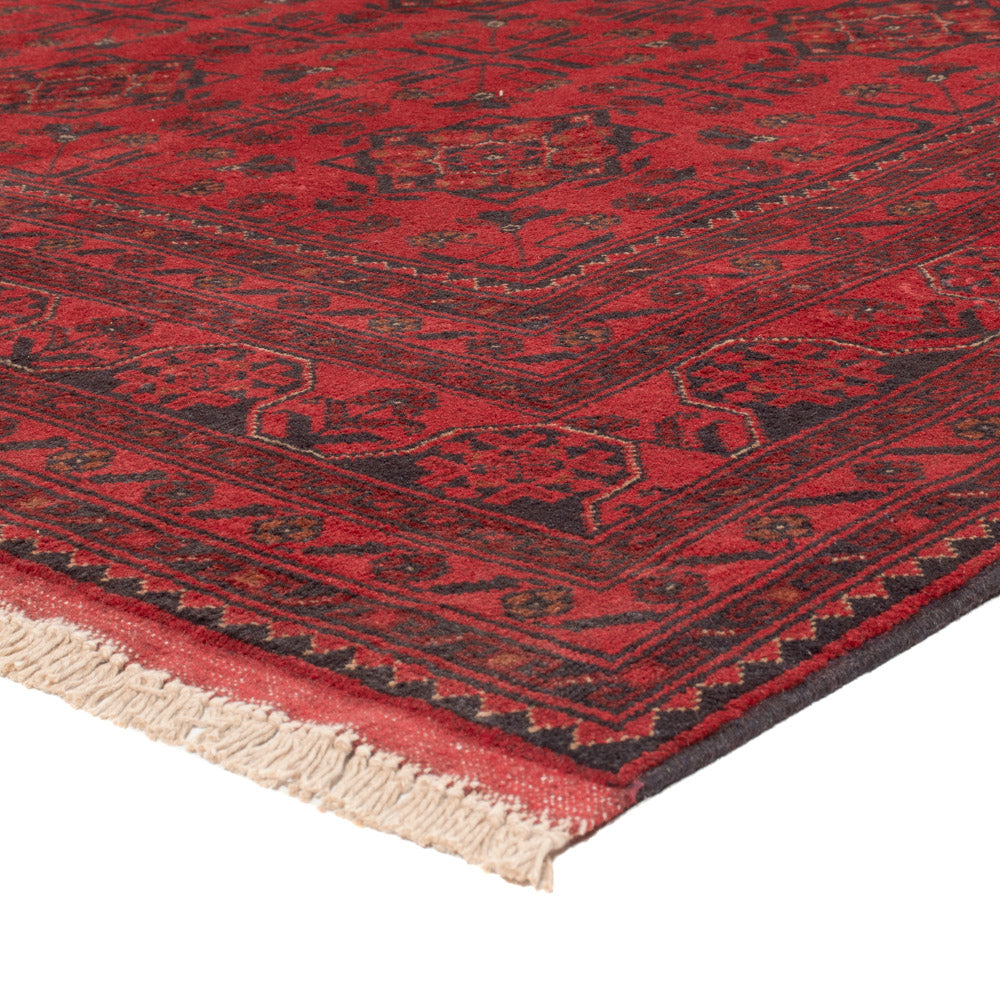 Afghan Teppich - Kunduz - 229 x 177 cm - rot