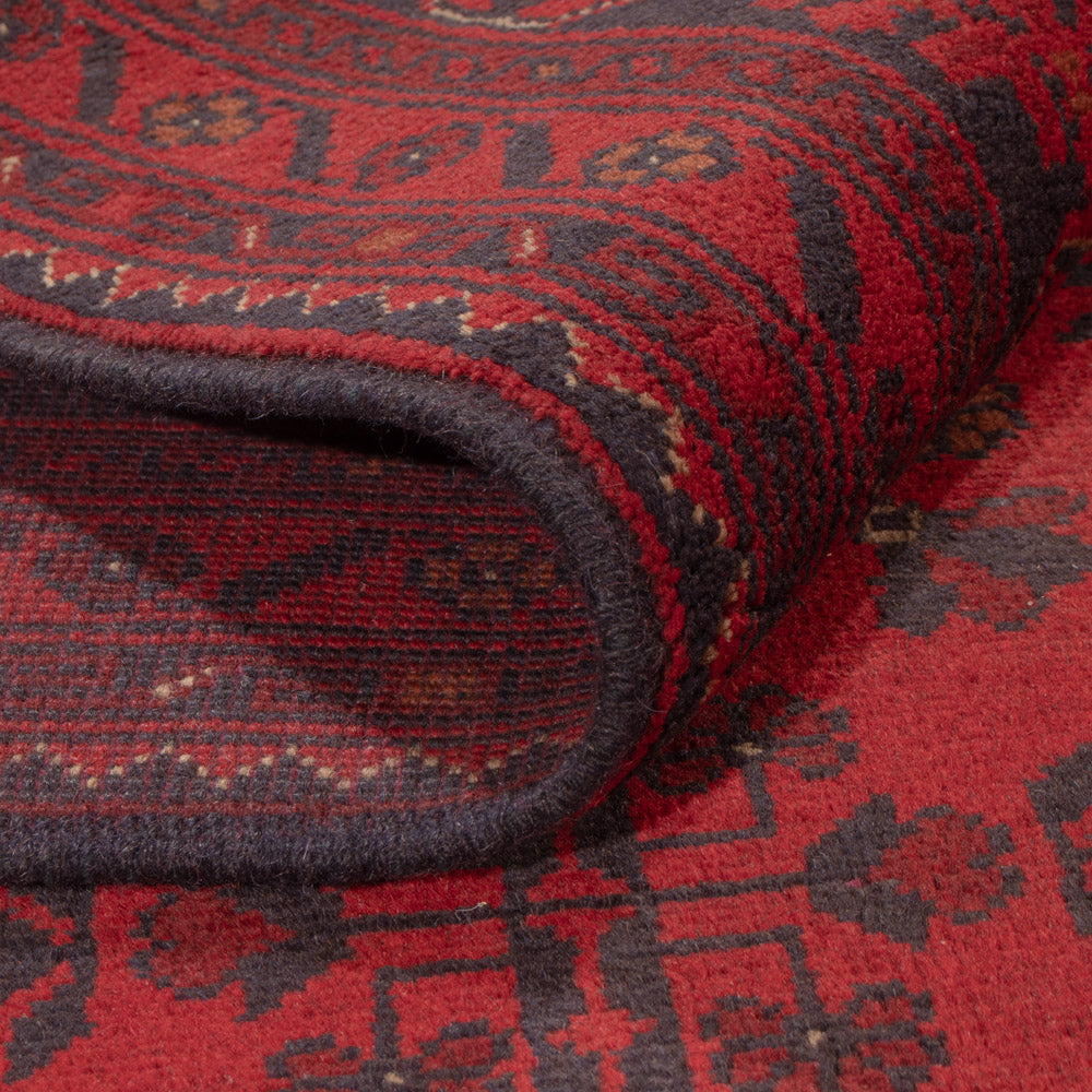 Afghan Teppich - Kunduz - 229 x 177 cm - rot