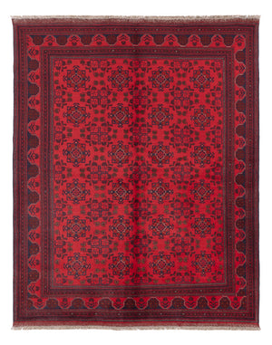 Afghan Teppich - Kunduz - 223 x 173 cm - rot