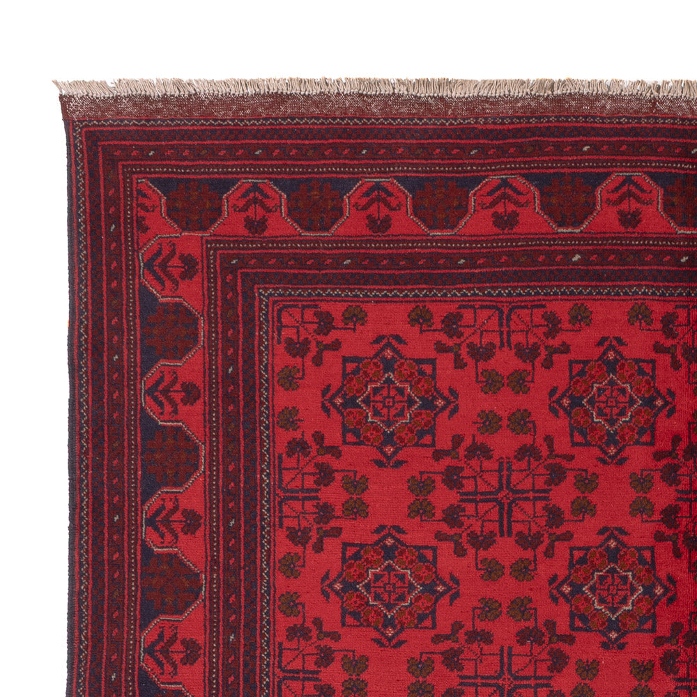Afghan Teppich - Kunduz - 223 x 173 cm - rot