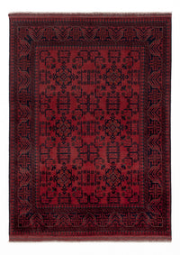 Afghan Teppich - Kunduz - 205 x 147 cm - rot