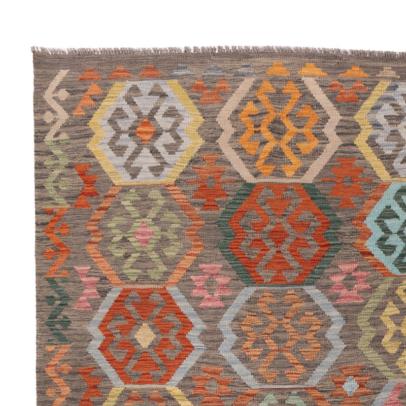 Kelim Teppich - Splash - 353 x 247 cm - bunt