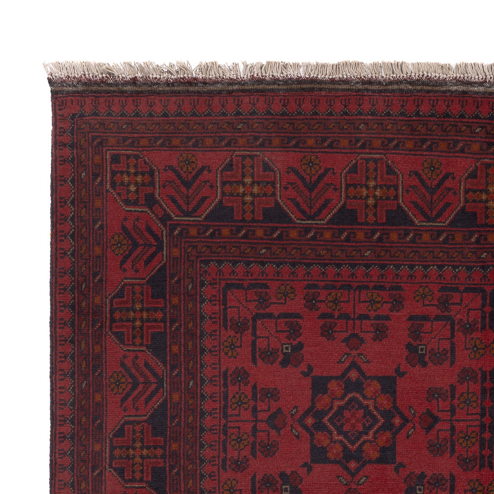 Afghan Teppich - Kunduz - 200 x 152 cm - rot