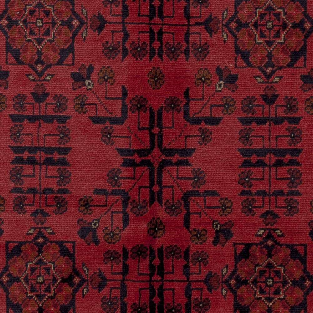 Afghan Teppich - Kunduz - 202 x 146 cm - rot