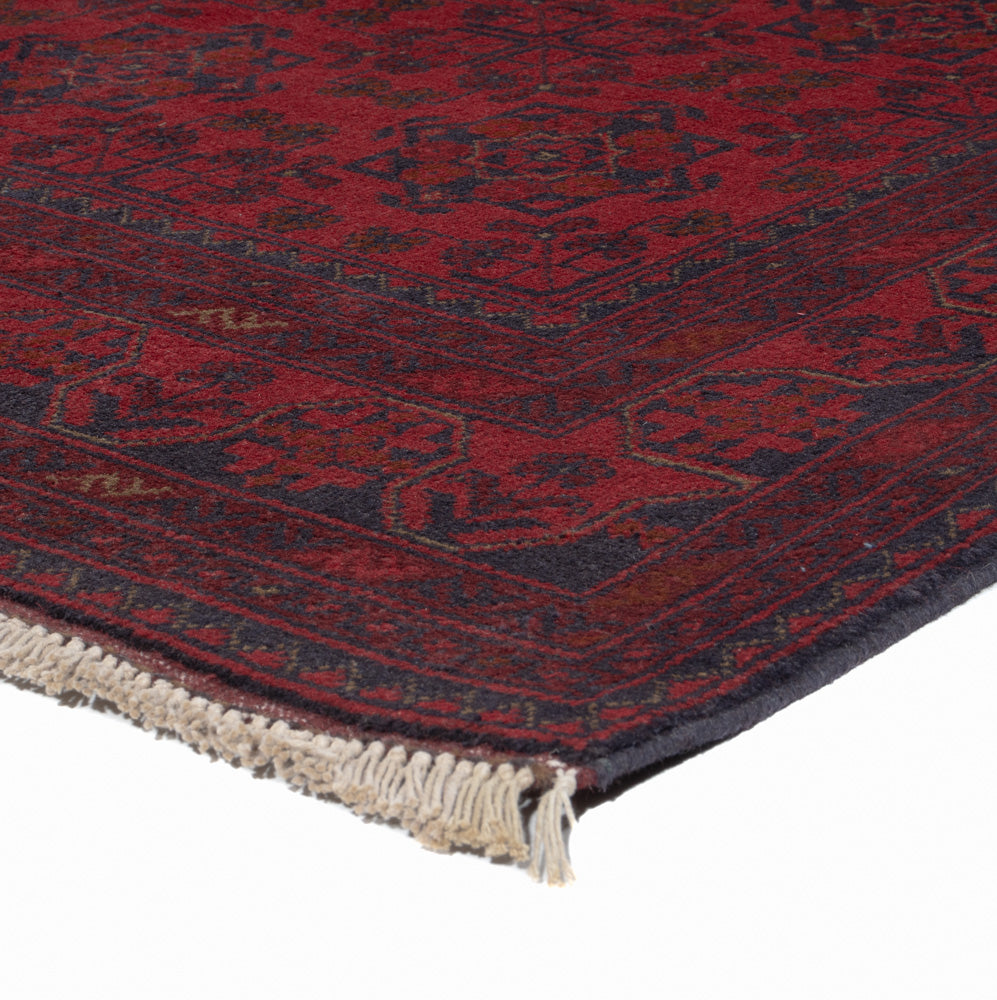 Afghan Teppich - Kunduz - 200 x 151 cm - rot