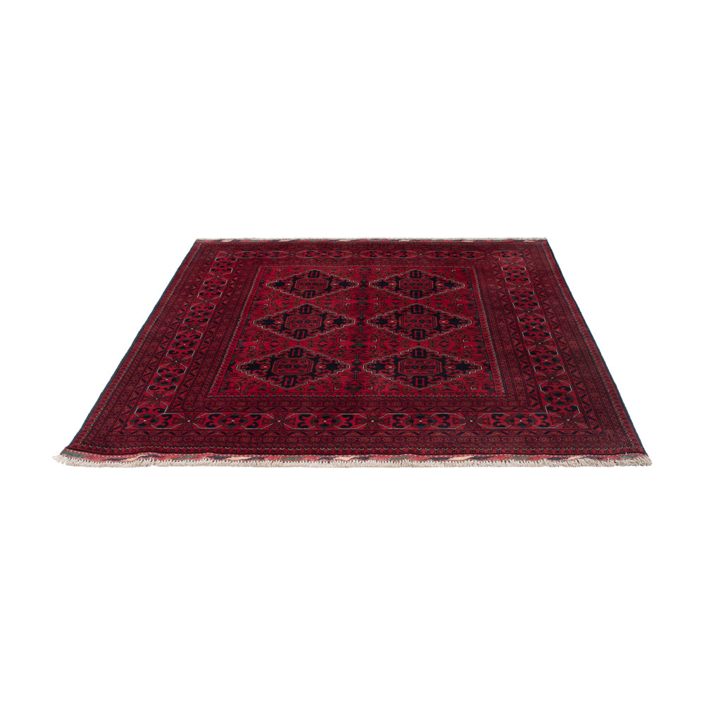 Afghan Teppich - Kunduz - Royal - 189 x 154 cm - rot