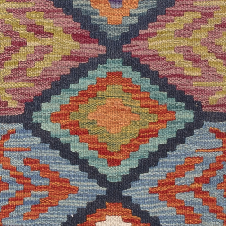 Kelim Teppich - Splash - 118 x 83 cm - mehrfarbig