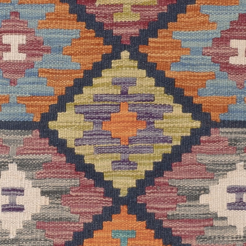 Kelim Teppich - Splash - 124 x 79 cm - mehrfarbig