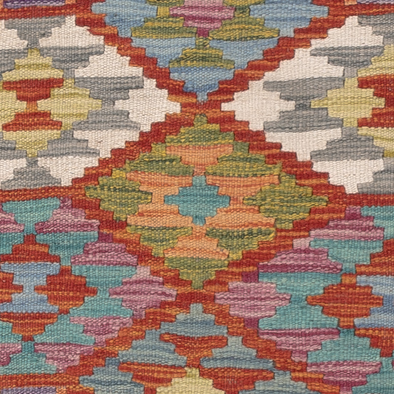 Kelim Teppich - Splash - 124 x 77 cm - mehrfarbig