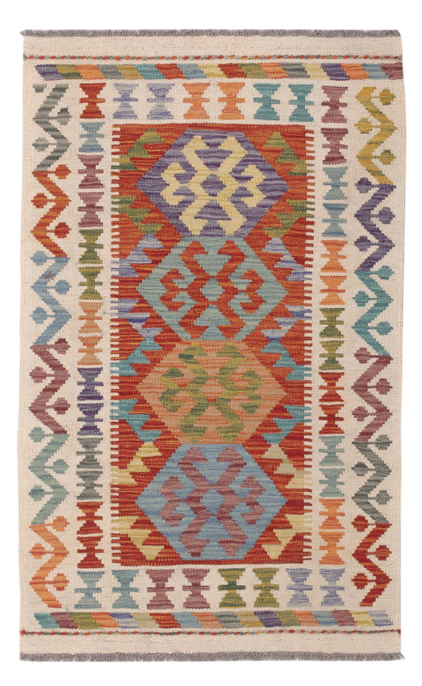 Kelim Teppich - Splash - 120 x 75 cm - mehrfarbig