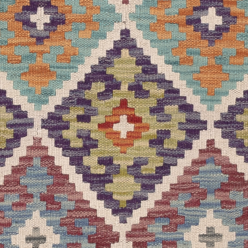 Kelim Teppich - Splash - 122 x 81 cm - mehrfarbig