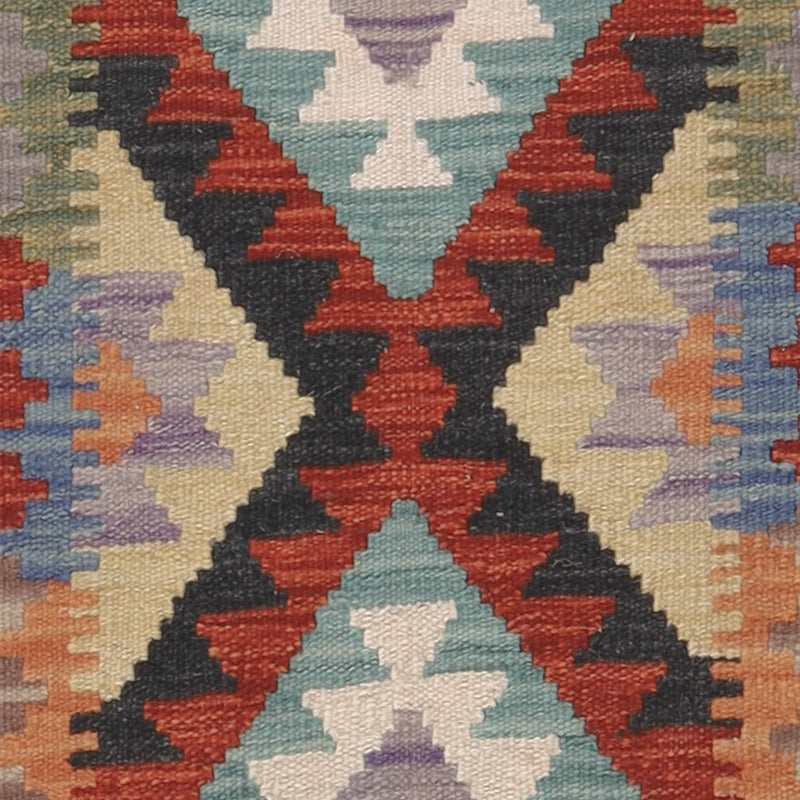 Kelim Teppich - Splash - 122 x 84 cm - mehrfarbig