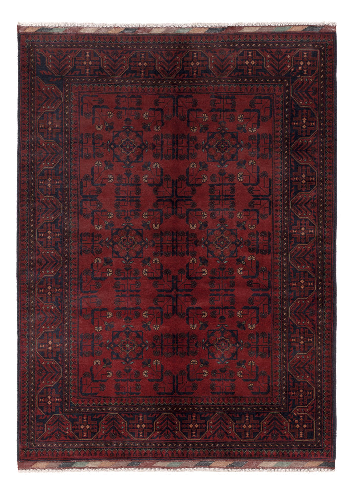 Afghan Teppich - Kunduz - 200 x 147 cm - rot