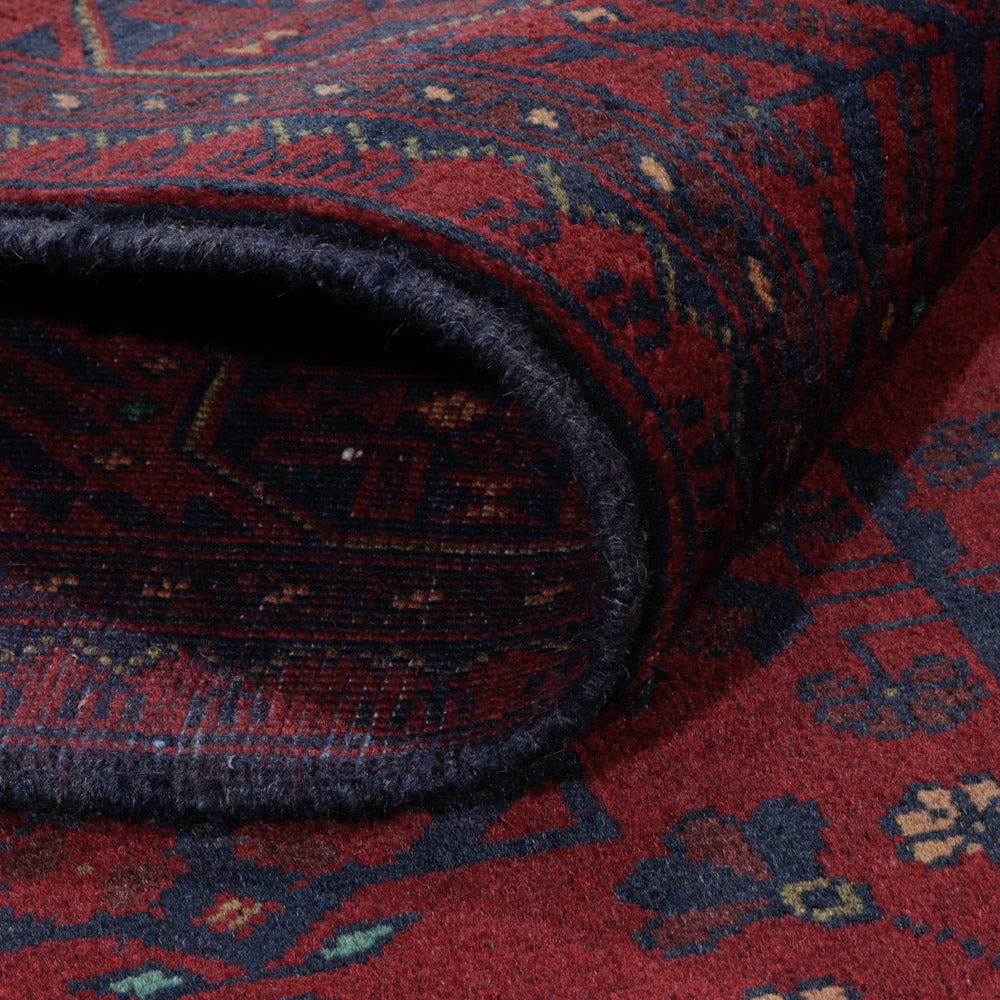 Afghan Teppich - Kunduz - 200 x 147 cm - rot