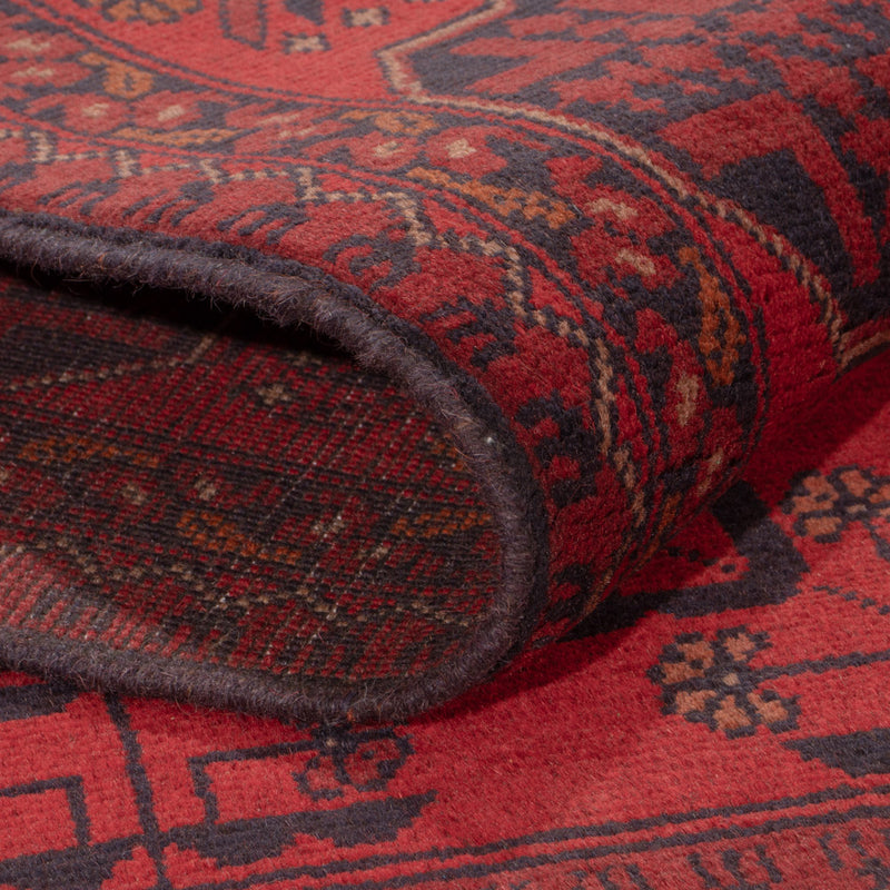 Afghan Teppich - Kunduz - 224 x 177 cm - rot