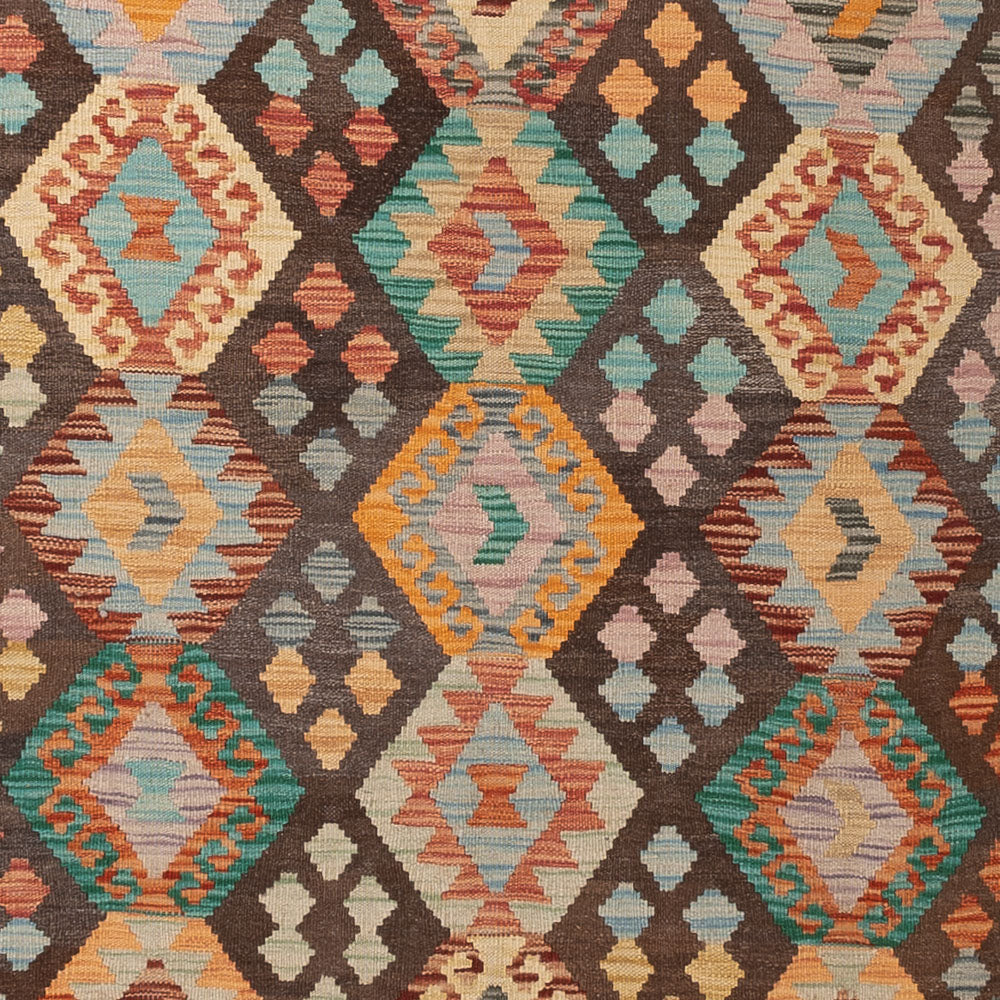 Kelim Teppich - Splash - 351 x 244 cm - bunt