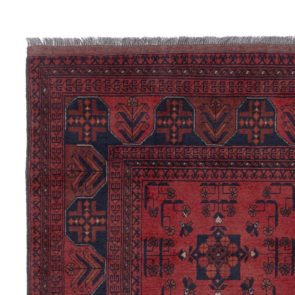 Afghan Teppich - Kunduz - 203 x 154 cm - rot