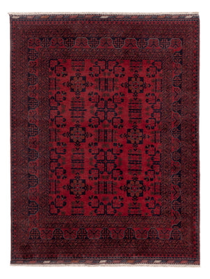 Afghan Teppich - Kunduz - 196 x 151 cm - rot
