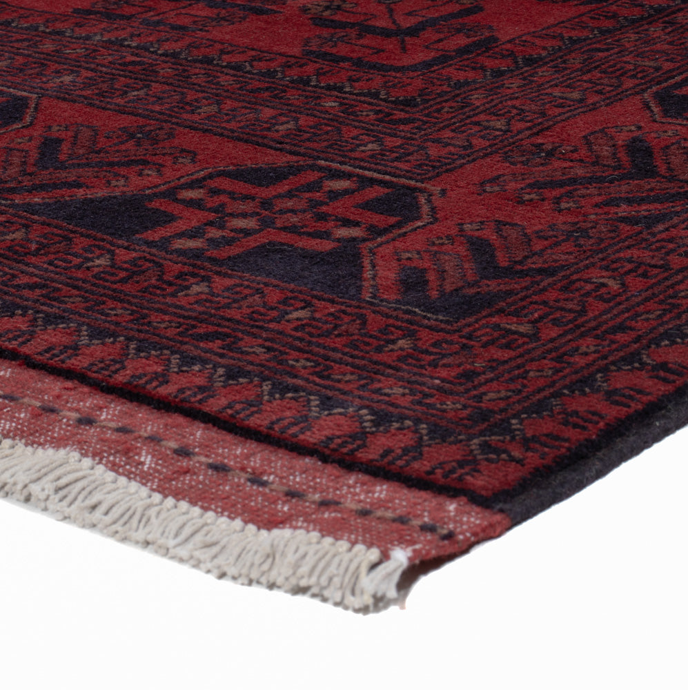Afghan Teppich - Kunduz - 203 x 151 cm - rot