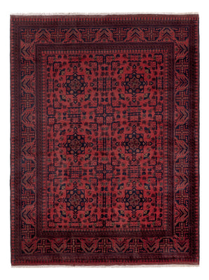 Afghan Teppich - Kunduz - 202 x 155 cm - rot