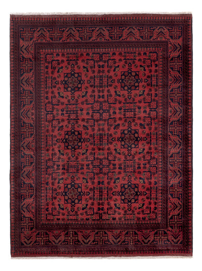 Afghan Teppich - Kunduz - 155 x 202 cm - rot