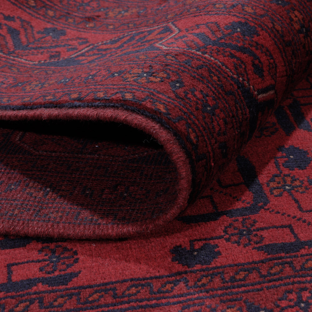 Afghan Teppich - Kunduz - 200 x 150 cm - rot