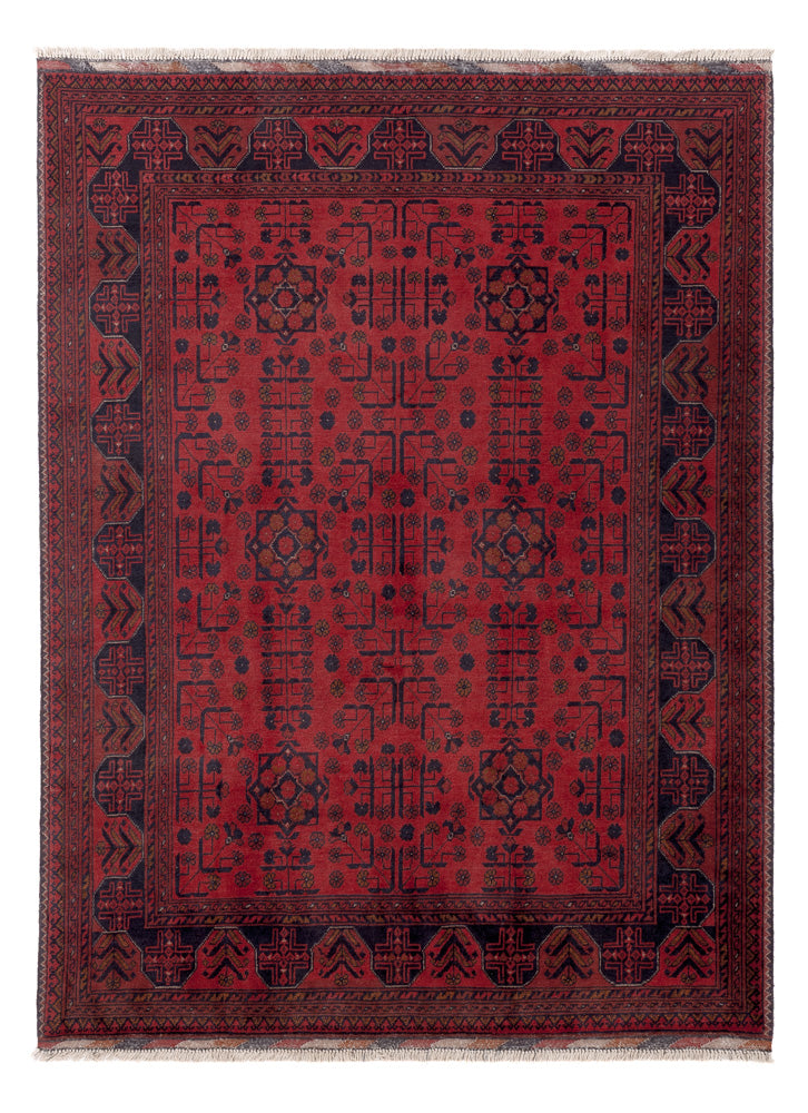 Afghan Teppich - Kunduz - 196 x 148 cm - rot