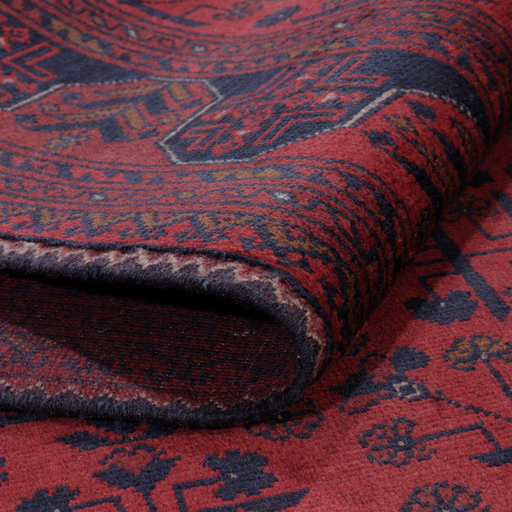 Afghan Teppich - Kunduz - 196 x 148 cm - rot